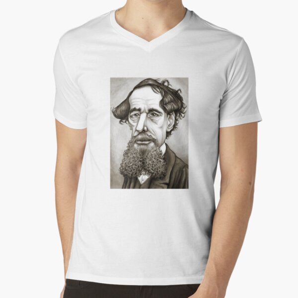 Charles Dickens V-Neck T-Shirt