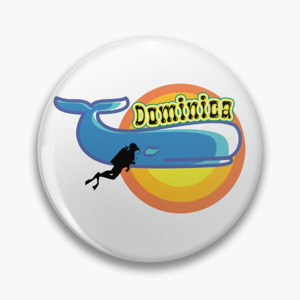 Item preview, Dominica Sperm Whale Diver Illustration - Unique Caribbean Scuba Diving Adventure Design designed and sold by crickmonster.