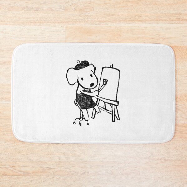 Item preview, Drawing White Dog Artist Puppy designed and sold by purple-Q.