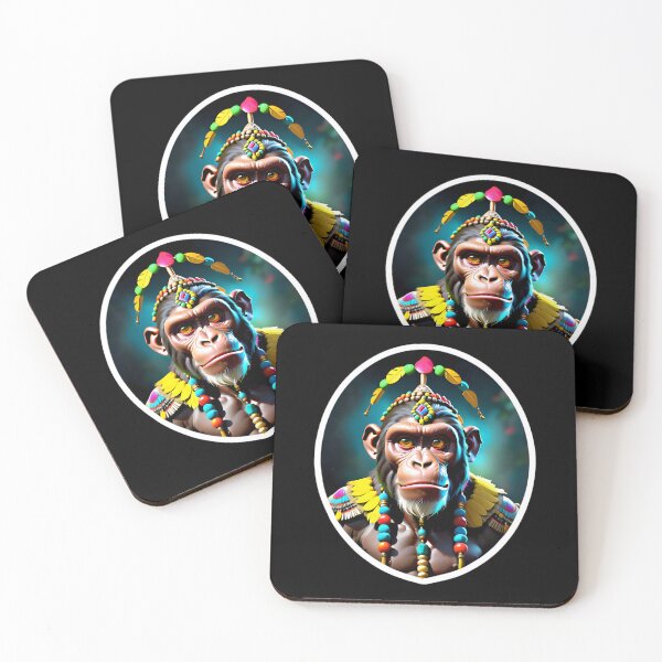 Item preview, Native Monkey Warrior Chief designed and sold by TheArtOfPat.