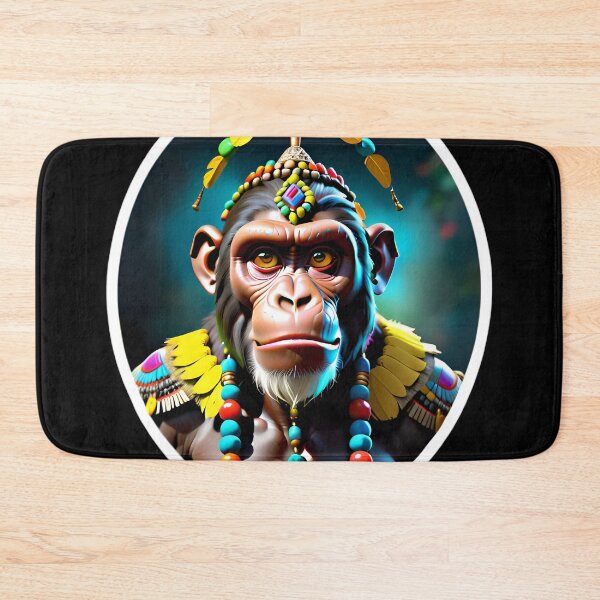 Item preview, Native Monkey Warrior Chief designed and sold by TheArtOfPat.