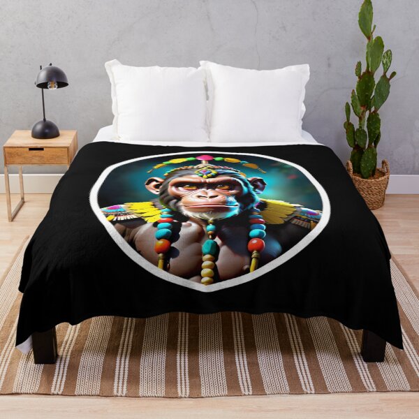 Item preview, Native Monkey Warrior Chief designed and sold by TheArtOfPat.