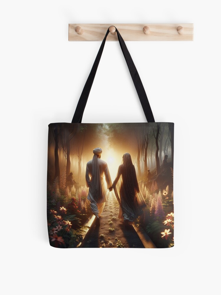 Thumbnail 1 of 2, Tote Bag, Forest Walk designed and sold by LenCarol.