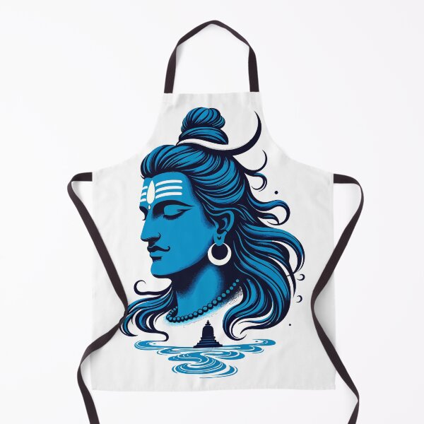 Item preview, Lord Shiva Face Blue designed and sold by CyberWindow.