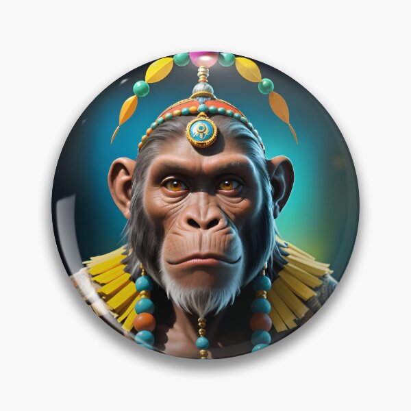 Item preview, Native Monkey Warrior Chief designed and sold by TheArtOfPat.