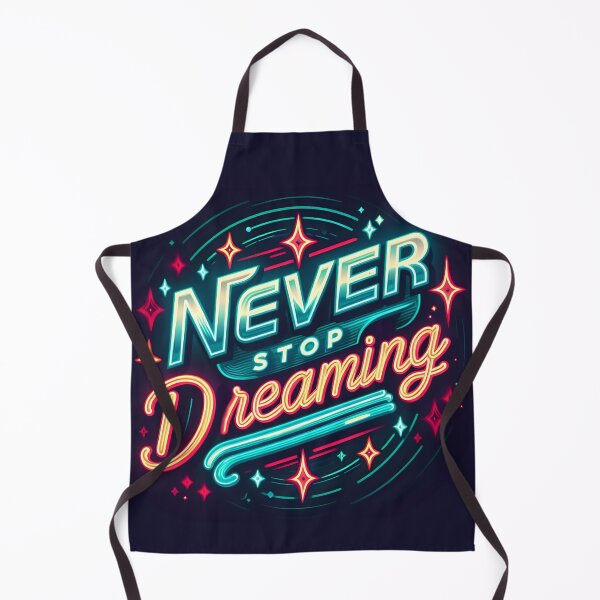 Item preview, Never Stop Dreaming, typography, retro designed and sold by maxmaj.