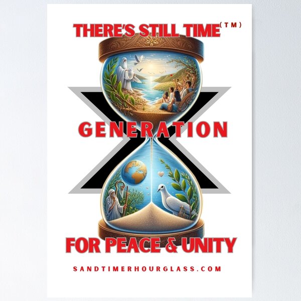 Item preview, Generation X there's still time for Peace & Unity design designed and sold by Christopher Bradley.