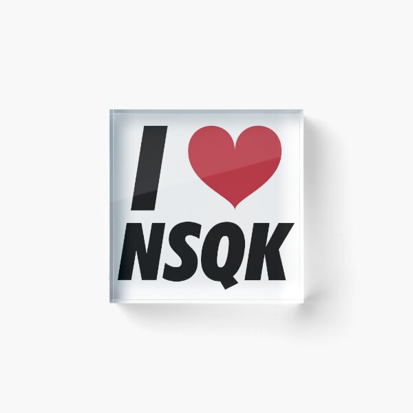 Item preview, I LOVE <3 NSQK (black) designed and sold by brizzle321d.