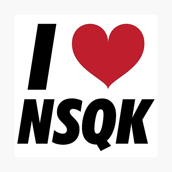 Item preview, I LOVE <3 NSQK (black) designed and sold by brizzle321d.