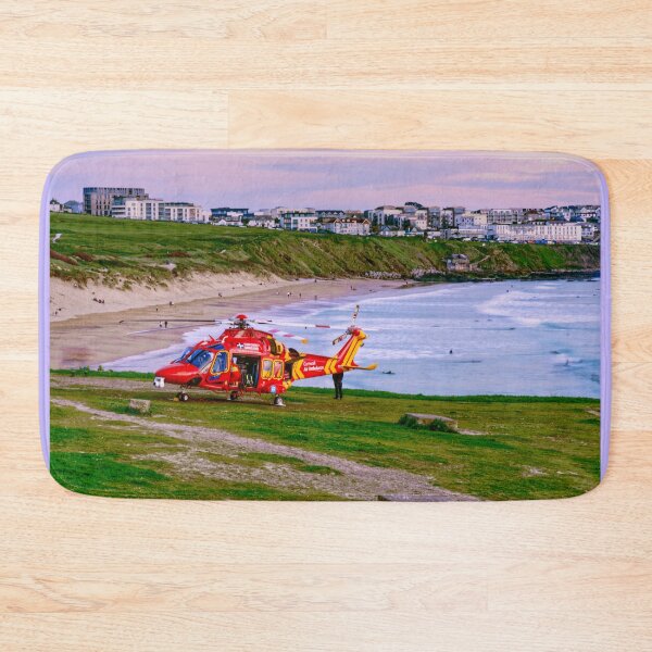 Item preview, Fistral Beach Air Ambulance  designed and sold by Alisonchambers2.