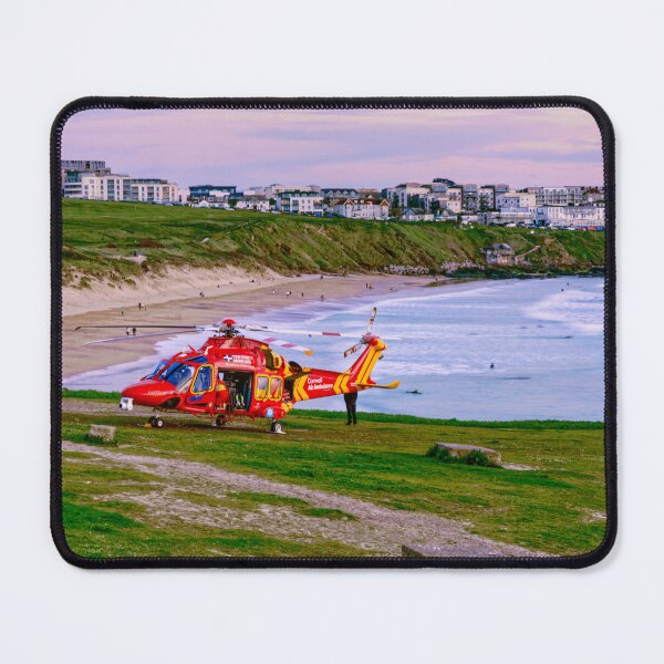 Item preview, Fistral Beach Air Ambulance  designed and sold by Alisonchambers2.