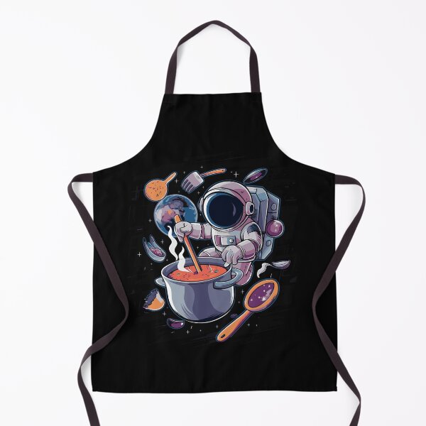 Item preview, Astronaut Cooking Soup in a Giant Pot in Space - Unique Cosmic Art designed and sold by BNCH44.