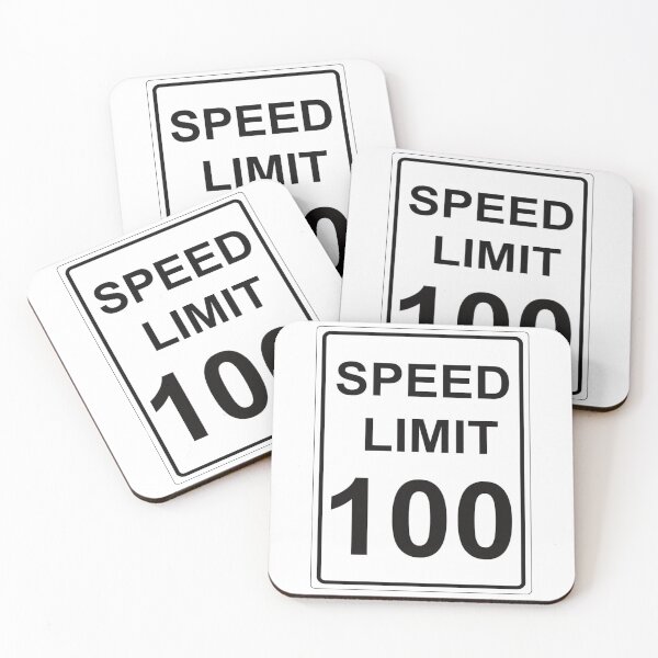 Item preview, Traffic sign speed limit, 100 designed and sold by Numbers-Art.
