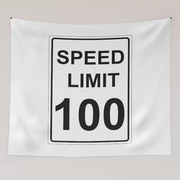 Item preview, Traffic sign speed limit, 100 designed and sold by Numbers-Art.