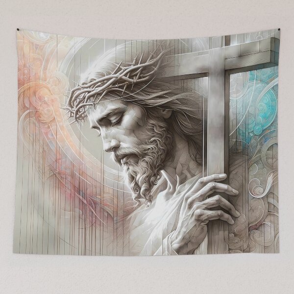 Item preview, Portrait de Jésus designed and sold by RegardVoyageur.