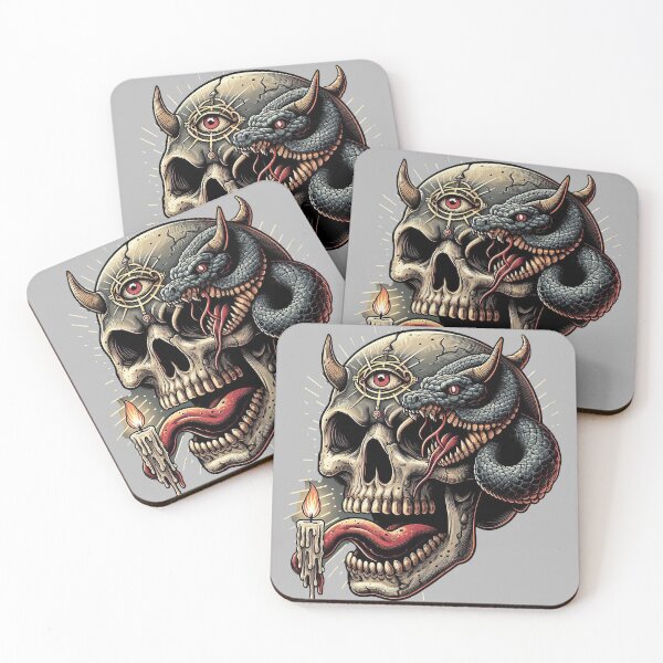 Item preview, A Skull and Serpent: Unveiling Evil Power and the Third Eye designed and sold by q10mark.