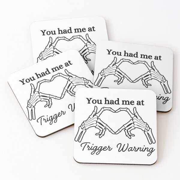 Item preview, You had me at trigger warning skeleton hands designed and sold by yessytenra.