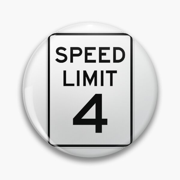 Item preview, Traffic sign speed limit, 4 designed and sold by Numbers-Art.