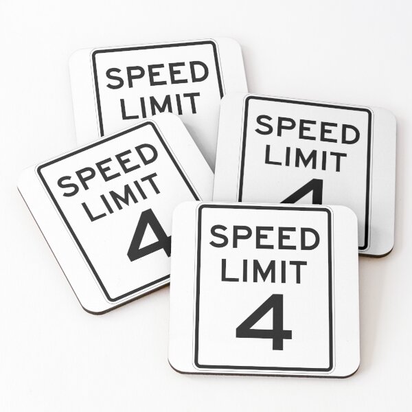 Item preview, Traffic sign speed limit, 4 designed and sold by Numbers-Art.