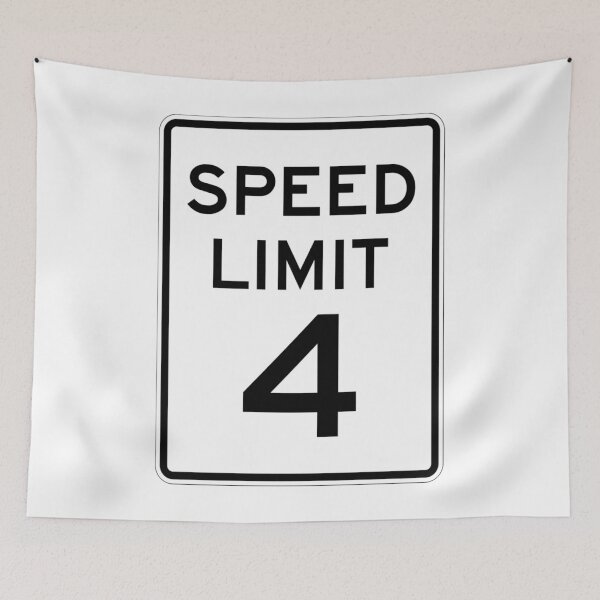 Item preview, Traffic sign speed limit, 4 designed and sold by Numbers-Art.