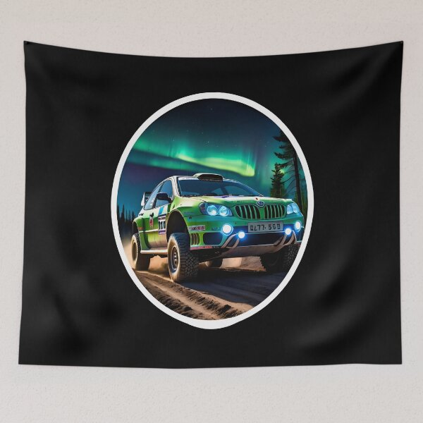 Item preview, Rally Dirt Racing Car With Aurora Borealis designed and sold by TheArtOfPat.