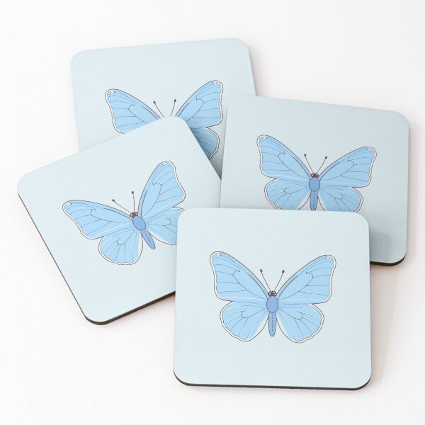 Item preview, White and blue Butterfly designed and sold by Atlantico54.