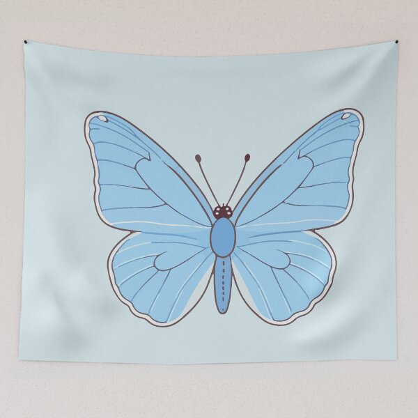 Item preview, White and blue Butterfly designed and sold by Atlantico54.