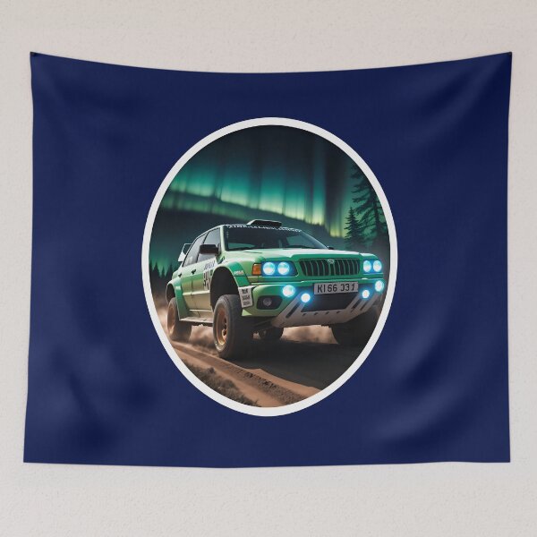 Item preview, Rally Dirt Racing Car With Aurora Borealis designed and sold by TheArtOfPat.