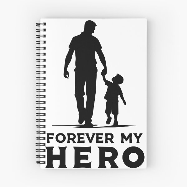 Item preview, Por siempre mi héroe | Diseño de silueta de padre e hijo. designed and sold by Lobory.