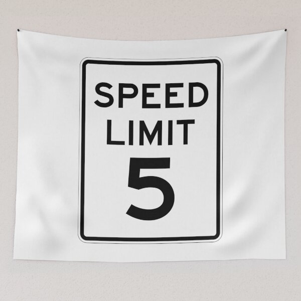 Item preview, Traffic sign speed limit, 5 designed and sold by Numbers-Art.