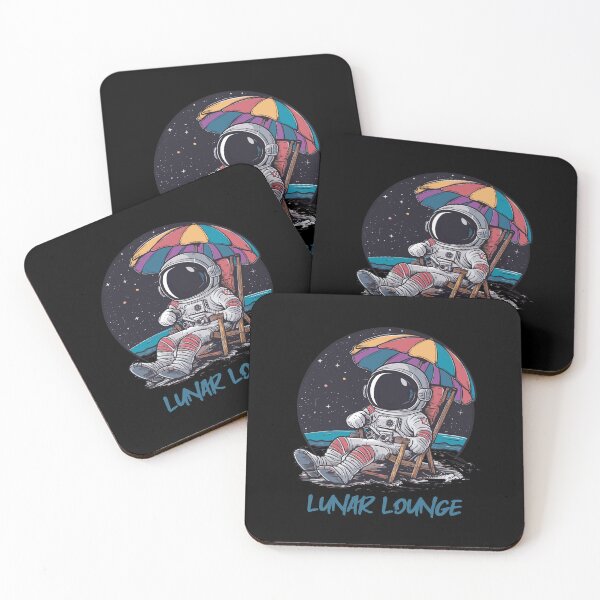 Item preview, Astronaut on Lounge Chair Under Umbrella in Space designed and sold by BNCH44.