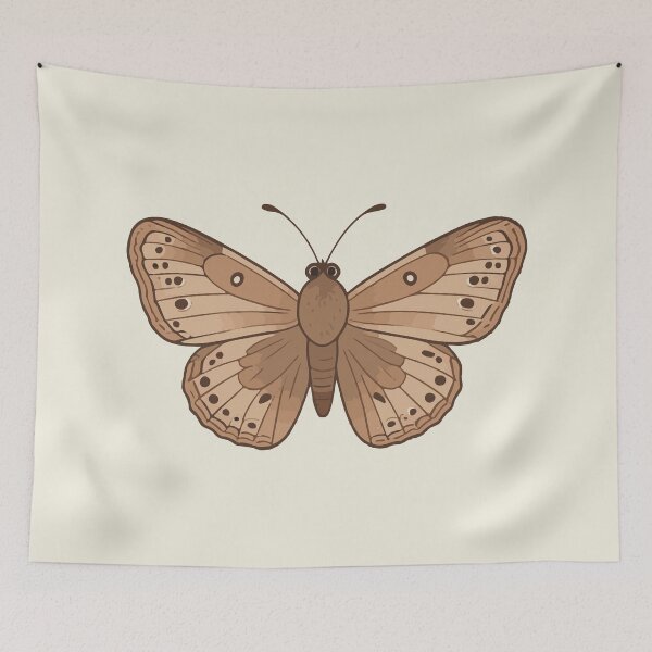 Item preview, Kawaii brown butterfly designed and sold by Atlantico54.