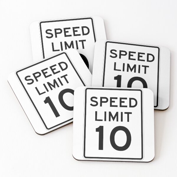 Item preview, Traffic sign speed limit, 10 designed and sold by Numbers-Art.