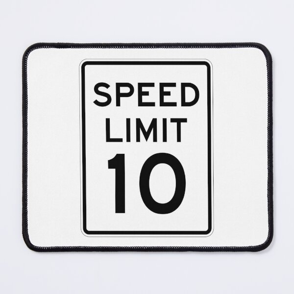 Item preview, Traffic sign speed limit, 10 designed and sold by Numbers-Art.