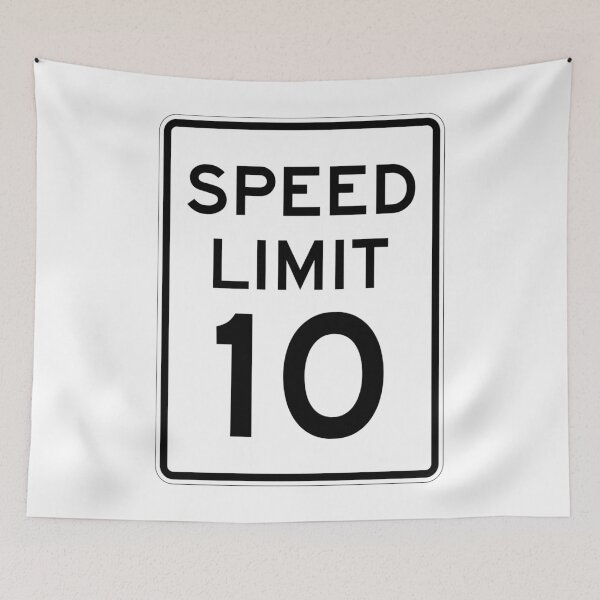 Item preview, Traffic sign speed limit, 10 designed and sold by Numbers-Art.