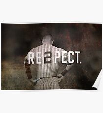 New York Yankee Derek Jeter Respect Print Poster