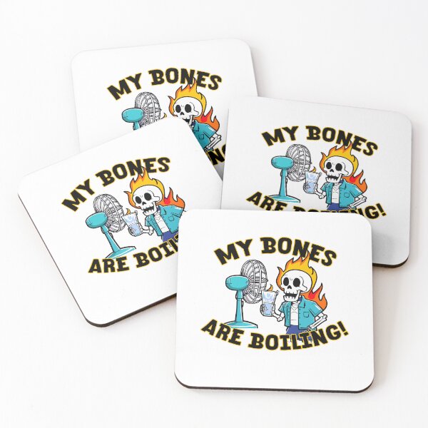 Item preview, Skeleton with Cold Water by Fan - Funny "Into the Fire" Art with Quote designed and sold by BNCH44.
