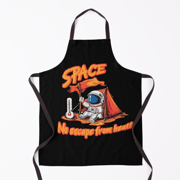 Item preview, Astronaut Sitting by Tent on Another Planet - "Space: No Escape from Heat!" Art designed and sold by BNCH44.