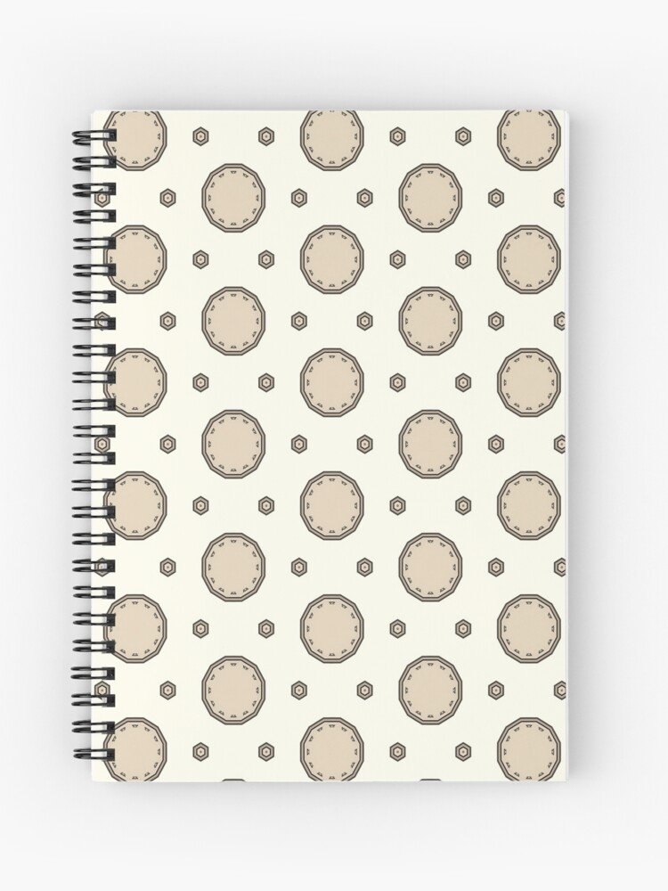 Journal, Geometric Boho Blue Tetradecagon and Hexagons designed and sold by Triplicate Limited