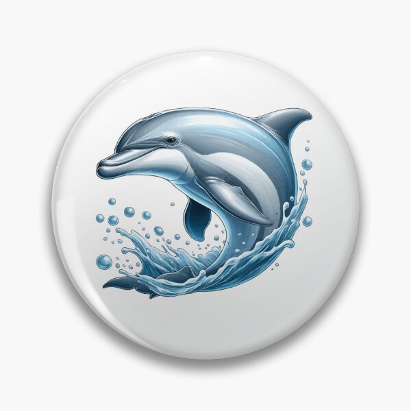 Item preview, Friendly dolphin (jumping out of the sea) designed and sold by PixelAdventurer.
