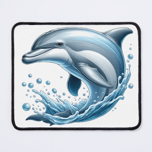 Item preview, Friendly dolphin (jumping out of the sea) designed and sold by PixelAdventurer.