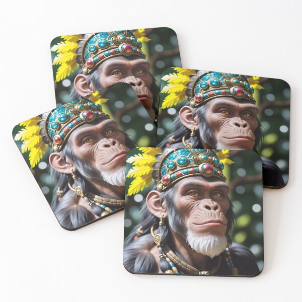 Item preview, Native Monkey Warrior Chief designed and sold by TheArtOfPat.