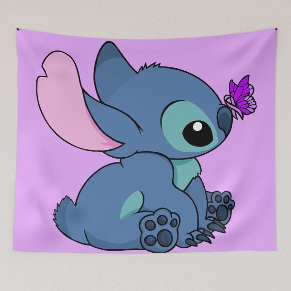 Item preview, Blue Alien With Awareness Ribbon Butterfly on His Nose (Purple) designed and sold by CaitlynConnor.