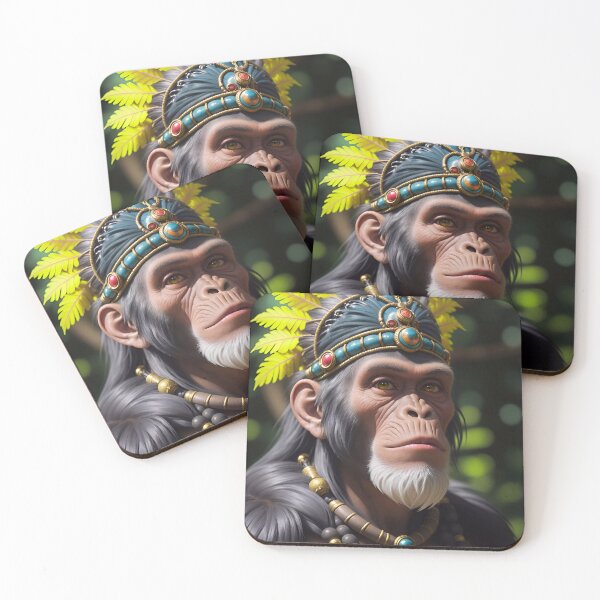 Item preview, Native Monkey Warrior Chief designed and sold by TheArtOfPat.
