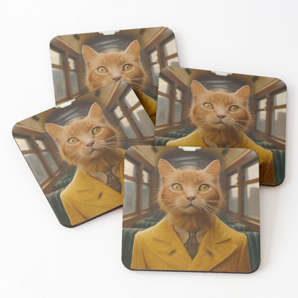 Item preview, A cinematic surrealistic ginger cat designed and sold by aikdreams.