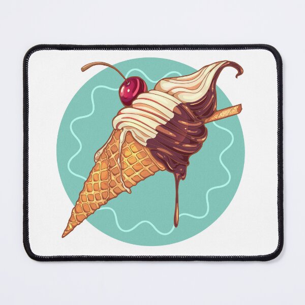 Item preview, Ice cream cone with a cherry on top designed and sold by Miska-art.