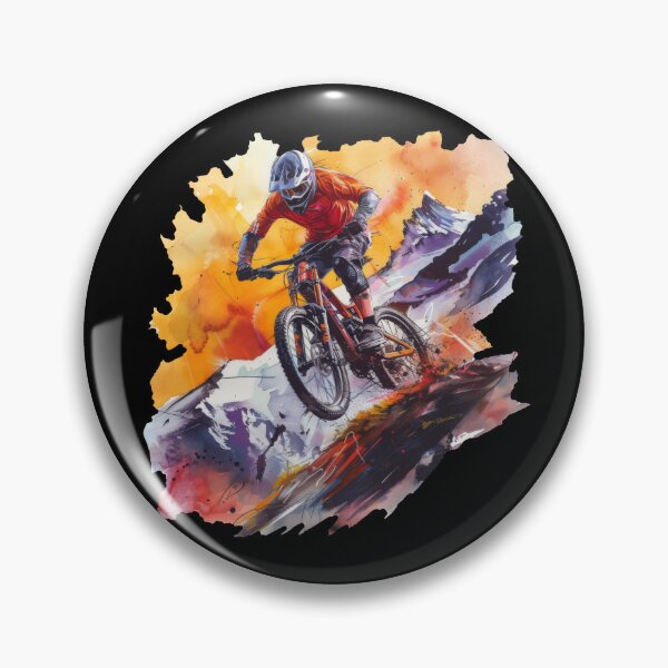 Item preview, mountain biker - MTB designed and sold by FlowersColorful.