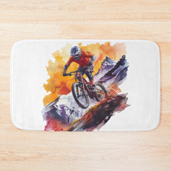 Item preview, mountain biker - MTB designed and sold by FlowersColorful.