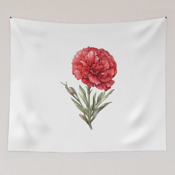 Item preview, Red carnation (Dianthus caryophyllus) designed and sold by HOMETOWN86.