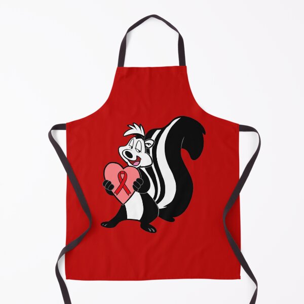 Item preview, Skunk Holding Awareness Ribbon Heart (Red) designed and sold by CaitlynConnor.